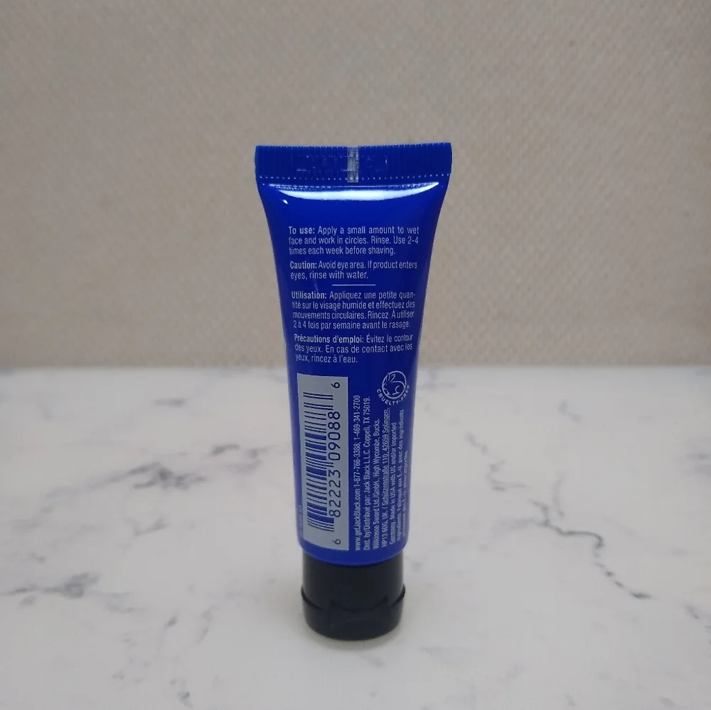 Jack Black Face Buff Energizing Scrub Travel size 0.5 oz/14ml Sealed